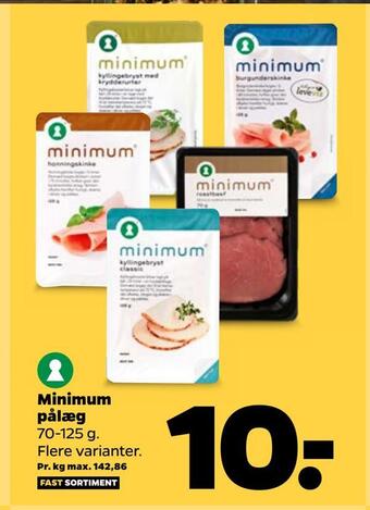 Netto Minimum pålæg tilbud