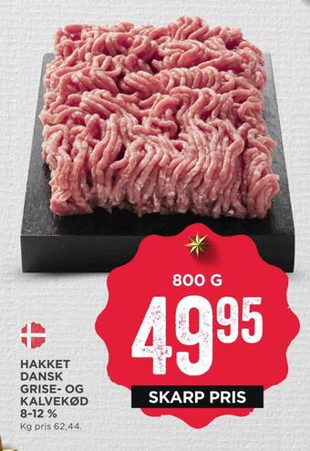 MENY Hakket dansk grise- og kalvekød 8-12 % tilbud