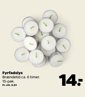 Netto Fyrfadslys tilbud