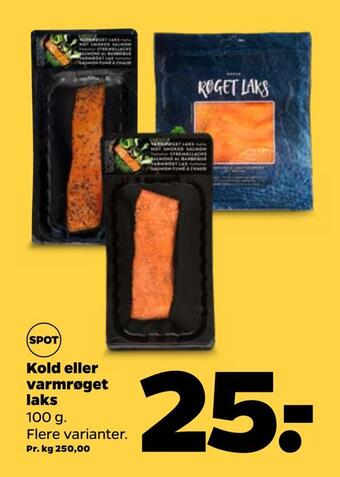 Netto Kold eller varmrøget laks tilbud