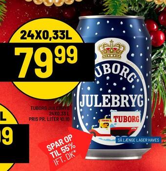 Priss Tuborg julebryg tilbud