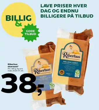 Coop 365 Riberhus Skæreost 595g tilbud