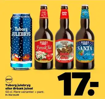 Netto Tuborg julebryg eller ørbæk juleøl tilbud