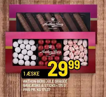 Priss Anthon berg jule dragee gaveæske & sticks tilbud