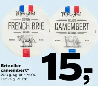 Coop 365 Brie Eller Camembert 200g tilbud