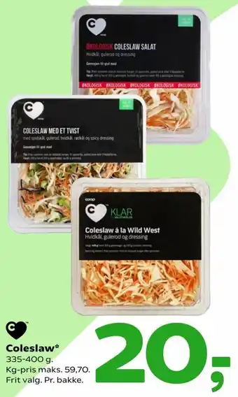 Coop 365 Coleslaw 335-400g tilbud