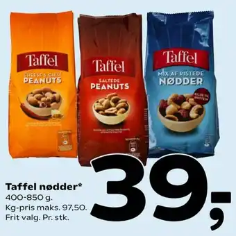 Coop 365 Taffel Nødder 400-850g tilbud