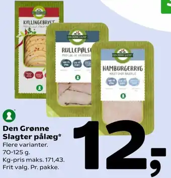 Coop 365 Den Grønne Slagter Pålæg 70-125g. tilbud