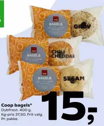 Coop 365 Coop Bagels 400g tilbud