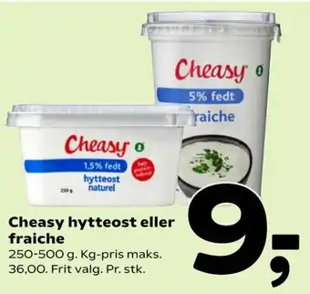 Coop 365 Cheasy Hytteost Eller Fraiche 250-500g tilbud