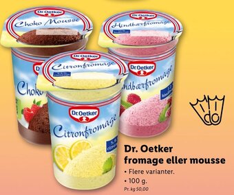 Lidl Dr.Oetker Fromage Eller Mouse 100g tilbud