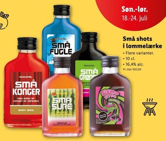 Lidl Små Shots i Lommelærke tilbud