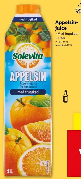 Lidl Appelsin-Juice 1 Liter tilbud