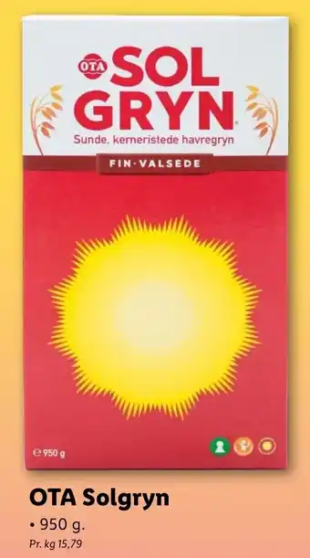 Lidl OTA Solgryn 950g tilbud