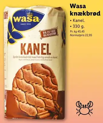Lidl Wasa Knækbrød 330g tilbud
