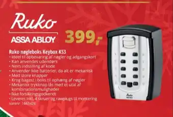 10-4 Byggecenter Ruko nøgleboks tilbud