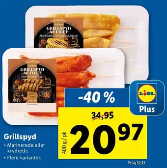 Lidl Grillspyd 400g tilbud