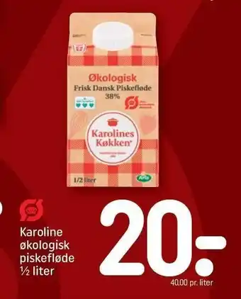 REMA 1000 Karoline økologisk piskefløde tilbud