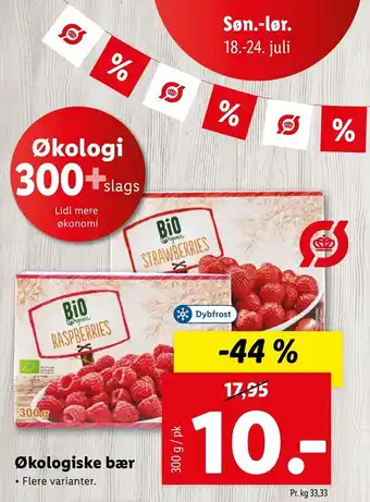 Lidl Økologiske Bær 300g tilbud
