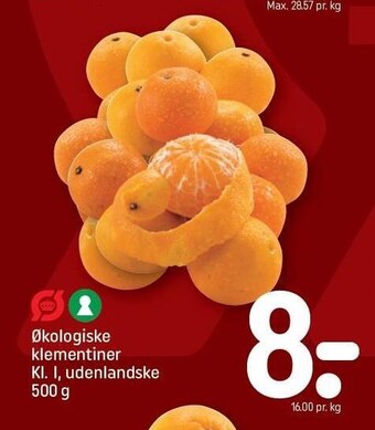 Økologiske klementiner