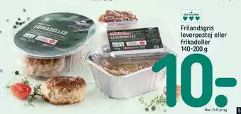 REMA 1000 Frilandsgris leverpostej el. frikadeller tilbud