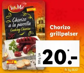 Chorizo Grillpølser 300g
