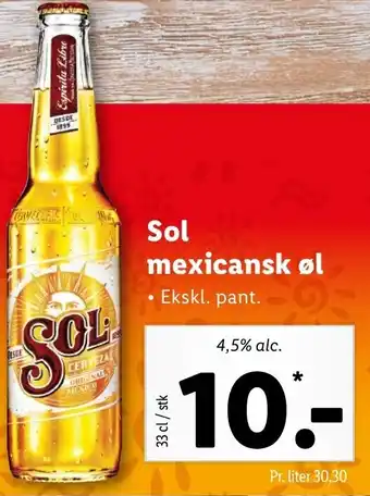 Sol Mexicansk øl 33cl
