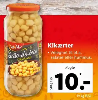 Lidl Kikærter 540g tilbud