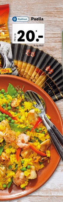 Lidl Paella 750g tilbud