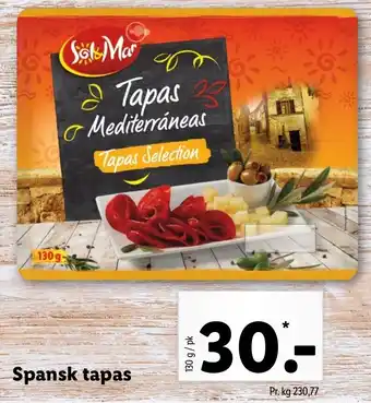 Lidl Spansk Tapas 130g tilbud