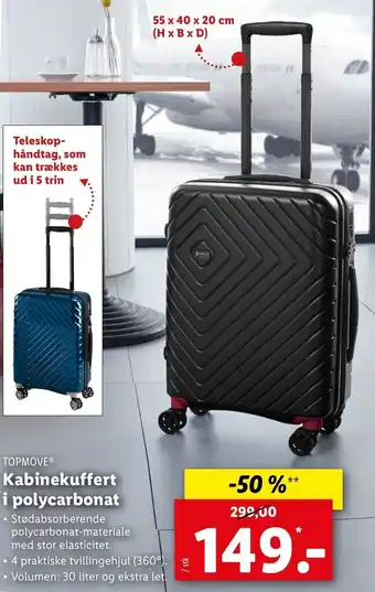 Kabinekuffert i Polycarbonat