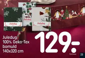 REMA 1000 Juledug 100% oeko-tex bomuld tilbud