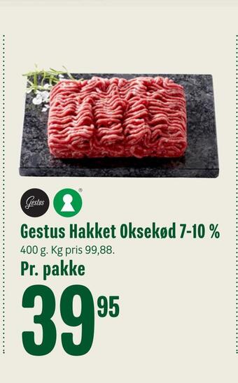 Min Købmand Gestus hakket oksekød 7-10 % tilbud
