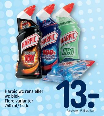 REMA 1000 Harpic wc rens eller wc blok tilbud