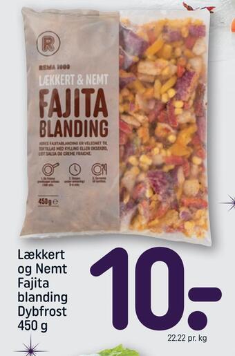 REMA 1000 Lækkert og nemt fajita blanding tilbud