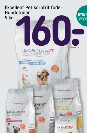 REMA 1000 Excellent pet kornfrit foder hundefoder tilbud