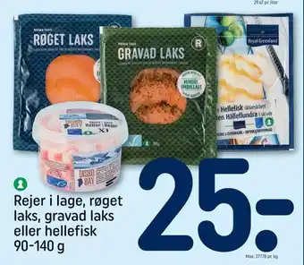 REMA 1000 Rejer i lage, røget laks, gravad laks eller hellefisk tilbud