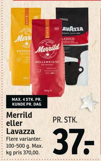 SPAR Merrild eller lavazza tilbud