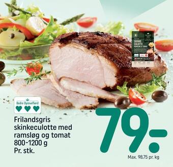 REMA 1000 Frilandsgris skinkeculotte med ramsløg og tomat tilbud