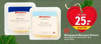SPAR Øllingegaard økologisk skiveost tilbud