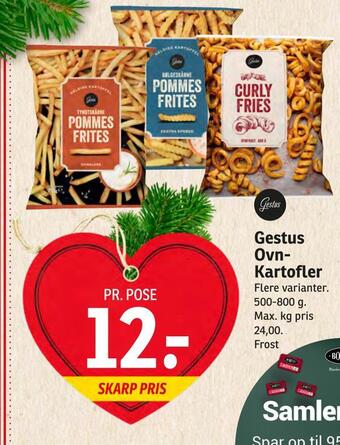SPAR Gestus ovn- kartofler tilbud