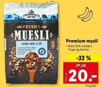 Lidl Premium Mysli 750g tilbud