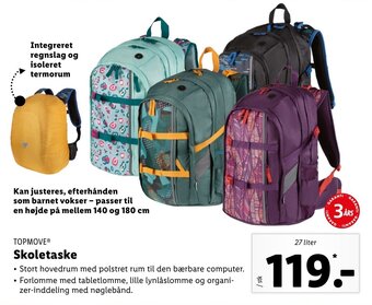 Lidl Skoletaske tilbud
