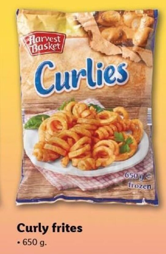Curly Fries 650 g tilbud hos Lidl