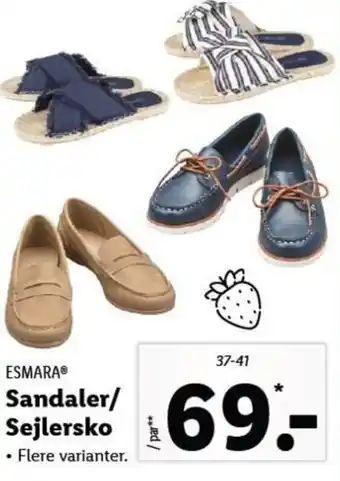 Lidl Sandaler/Sejlersko tilbud