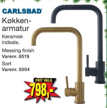Harald Nyborg Carlsbad køkkenarmatur tilbud
