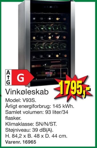 Harald Nyborg Wasco vinkøleskab tilbud