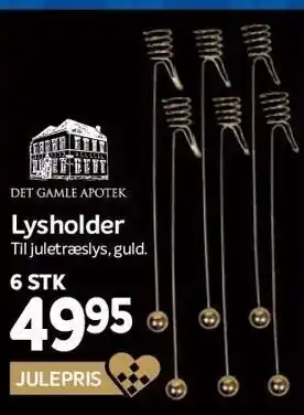 Lysholder 6 stk.