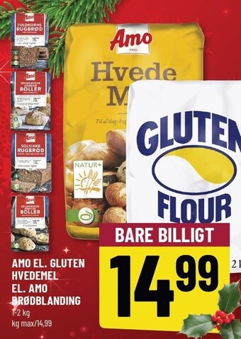 Løvbjerg Amo el. gluten hvedemel el. amo brødblanding tilbud