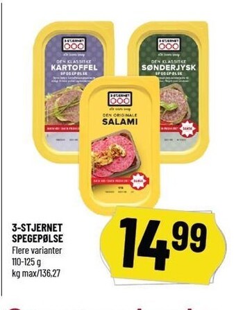 Løvbjerg 3-stjernet spegepølse tilbud